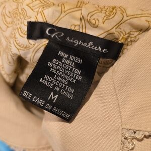 Charlotte Russe | Y2K Vintage Beige Cap Sleeve Lace Trim Blazer EUC